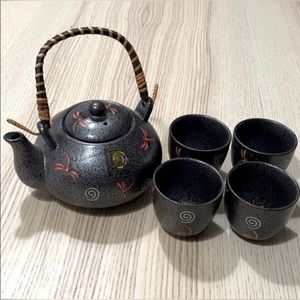 Japanese tea pot set
